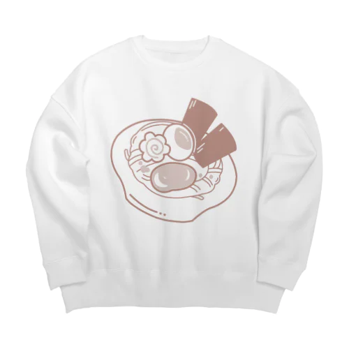 おいしいラーメン Big Crew Neck Sweatshirt