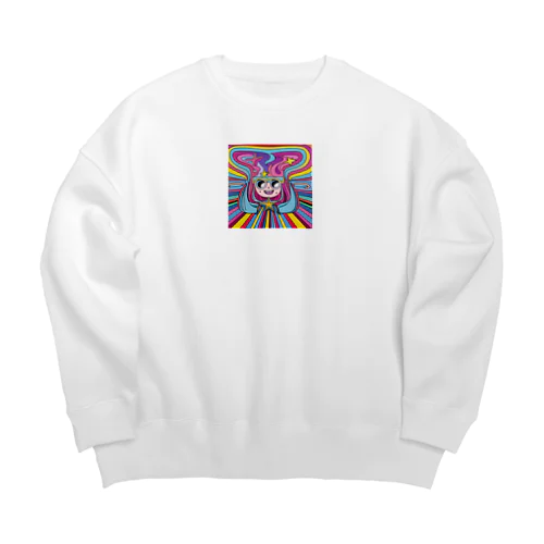 ファンキーちゃん Big Crew Neck Sweatshirt