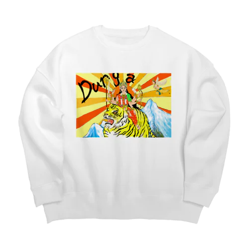 ドゥルガー女神 Big Crew Neck Sweatshirt