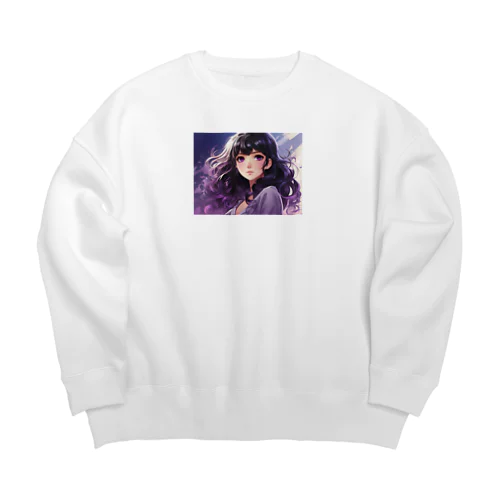 すみれ色の少女 Big Crew Neck Sweatshirt