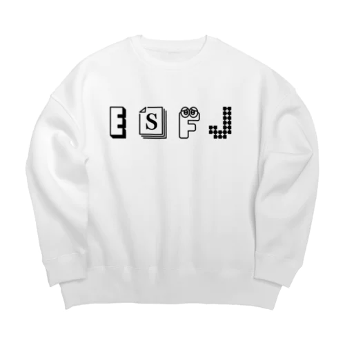 MBTI　ESFJさん用　グッズ　白 Big Crew Neck Sweatshirt