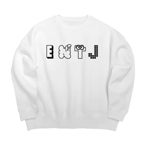 MBTI　ENTJさん用　グッズ　白 Big Crew Neck Sweatshirt