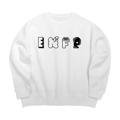 MBTI　ENFPさん用　グッズ　白 Big Crew Neck Sweatshirt