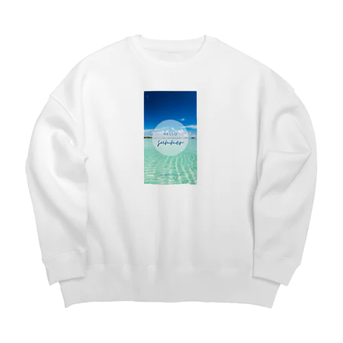 Summer  Big Crew Neck Sweatshirt