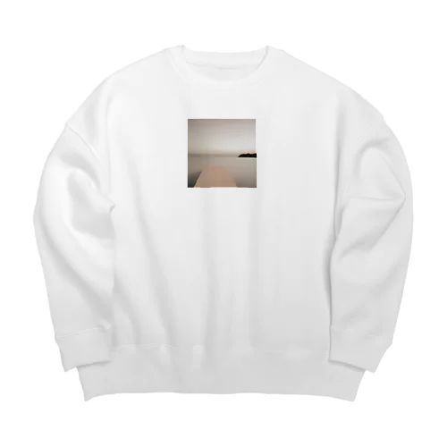 海の黄昏 Big Crew Neck Sweatshirt