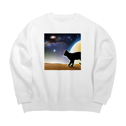 火星猫 Big Crew Neck Sweatshirt