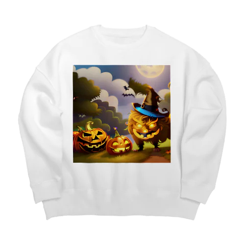 ハロウィンのモンスターパーティ Big Crew Neck Sweatshirt