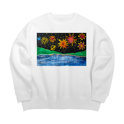 2023.8ワークショップあいら（壁画） Big Crew Neck Sweatshirt