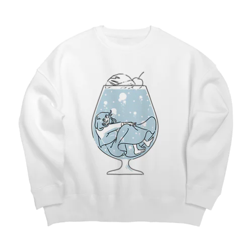 ソーダ水浴 Big Crew Neck Sweatshirt