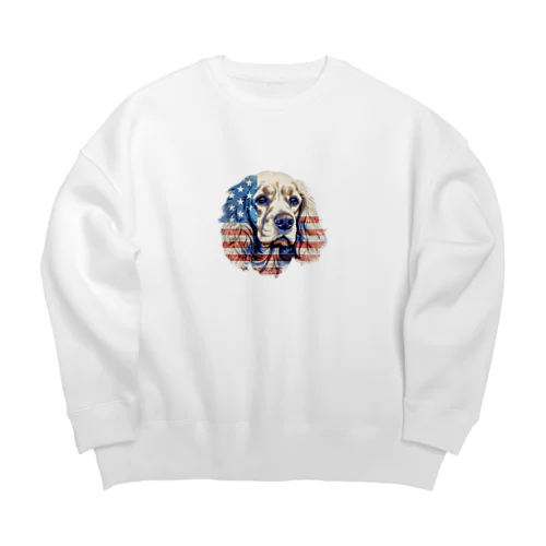 アメリカンコッカーアメリカ Big Crew Neck Sweatshirt