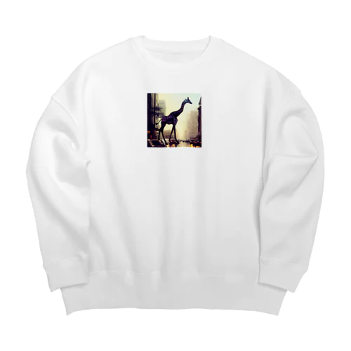 キリンの散歩 Big Crew Neck Sweatshirt