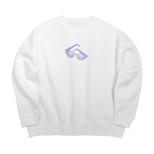 メガネくん Big Crew Neck Sweatshirt