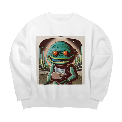 宇宙人シリーズ Big Crew Neck Sweatshirt