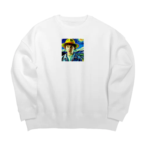 ストレンジャーシングスイレブン星月夜に行ってみた Big Crew Neck Sweatshirt