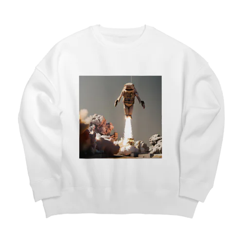 宇宙人シリーズ Big Crew Neck Sweatshirt