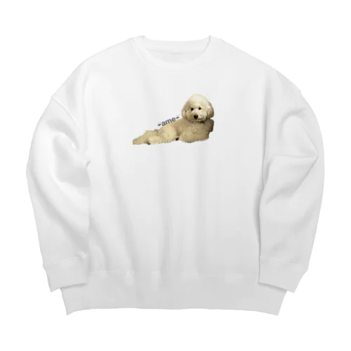 茹でエビのような雨ちゃん Big Crew Neck Sweatshirt