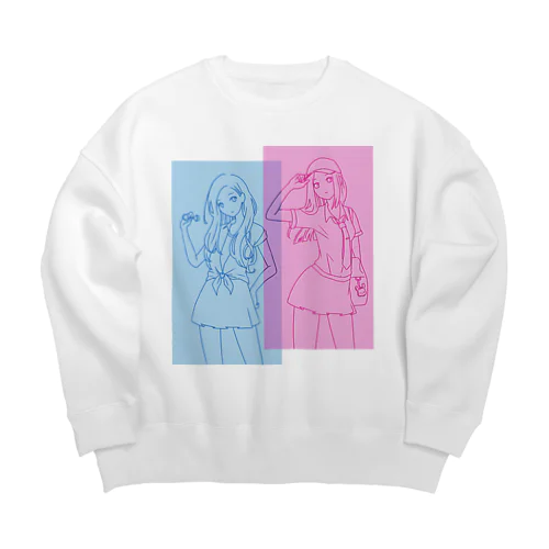 JK( •ꙍ•́ )✧ Big Crew Neck Sweatshirt