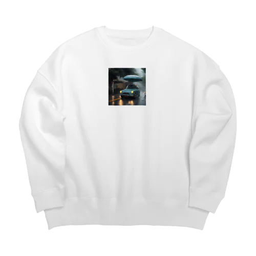 雨車 Big Crew Neck Sweatshirt