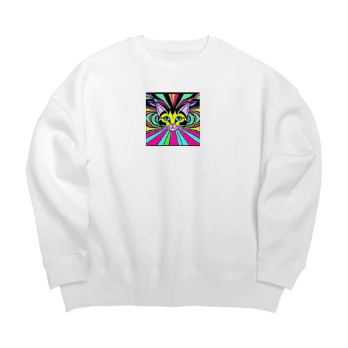 めちゃくちゃ可愛いネコ Big Crew Neck Sweatshirt