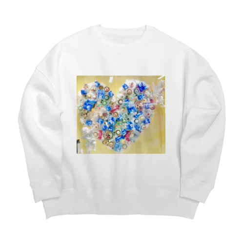 ブルーエンジェルハート♡ Big Crew Neck Sweatshirt