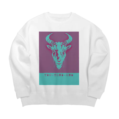 TWO-TONE-ONE Big Crew Neck Sweatshirt