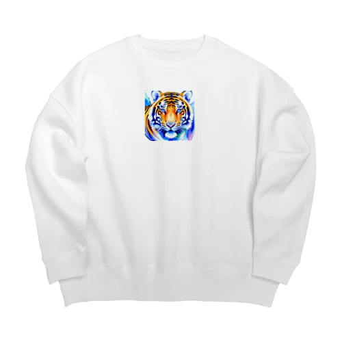 ワイルドな虎🐯 Big Crew Neck Sweatshirt