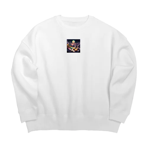 Neko Sweets Big Crew Neck Sweatshirt