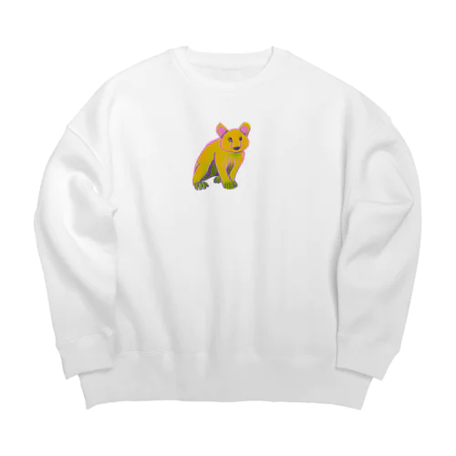 クマ？うさぎ？ライオン？ Big Crew Neck Sweatshirt