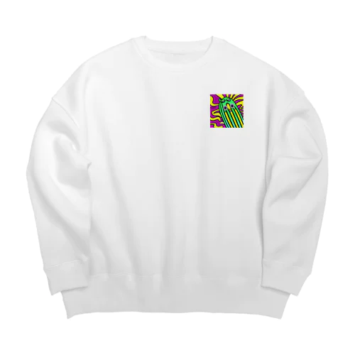 きゅうりのふじん Big Crew Neck Sweatshirt