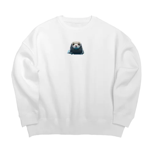 アザラシやねん Big Crew Neck Sweatshirt