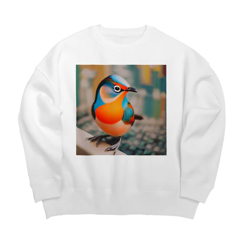 虹の鳥グッズ Big Crew Neck Sweatshirt