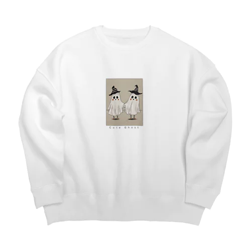 Cute Ghost Big Crew Neck Sweatshirt