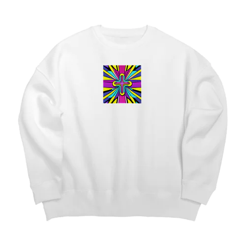 ハッピーチャーム Big Crew Neck Sweatshirt