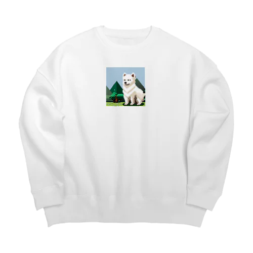 サモエドだよ Big Crew Neck Sweatshirt