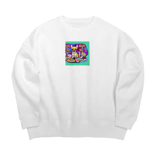 クッキー王国の謎☆チワワの異次元冒険 Big Crew Neck Sweatshirt