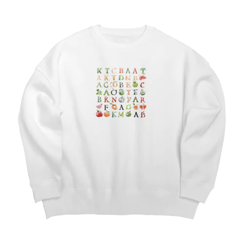 アルファベットグッズ Big Crew Neck Sweatshirt