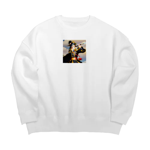 戦国武将 Big Crew Neck Sweatshirt