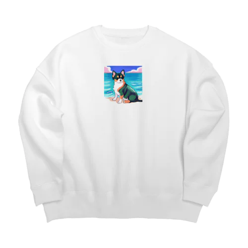 愛する犬シリーズ2 Big Crew Neck Sweatshirt