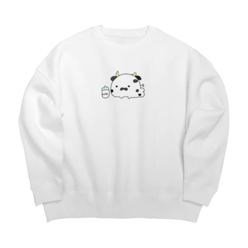 うしあざらしのばぶ Big Crew Neck Sweatshirt