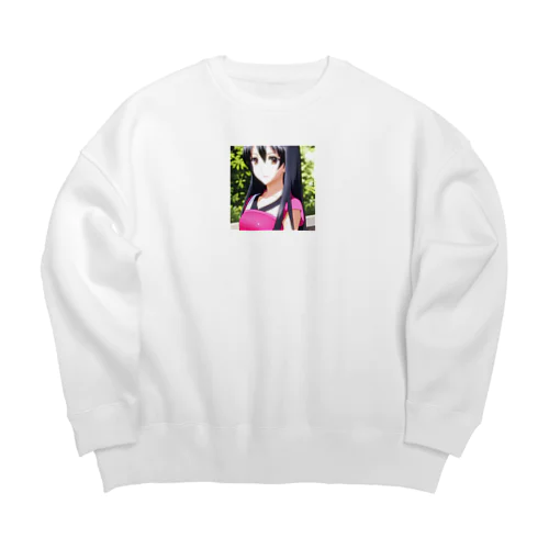 田中 麻衣（たなか まい） Big Crew Neck Sweatshirt