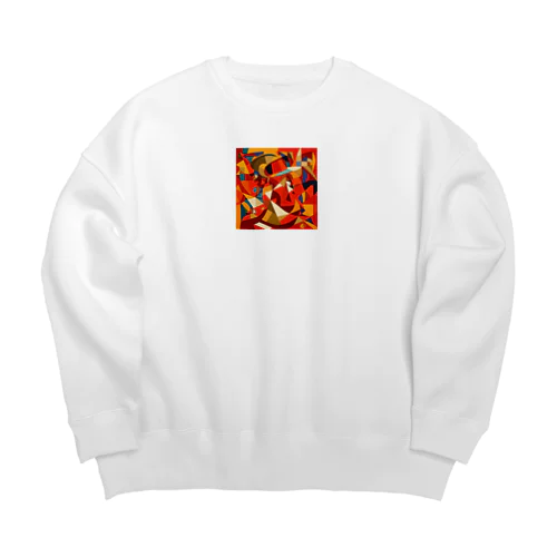 唐辛子アート Big Crew Neck Sweatshirt