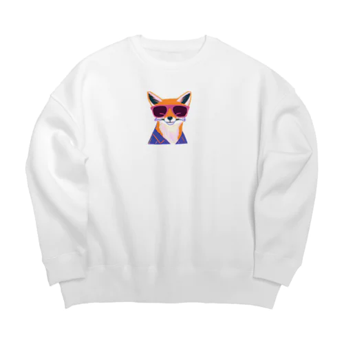 Fashionable Fox Big Crew Neck Sweatshirt