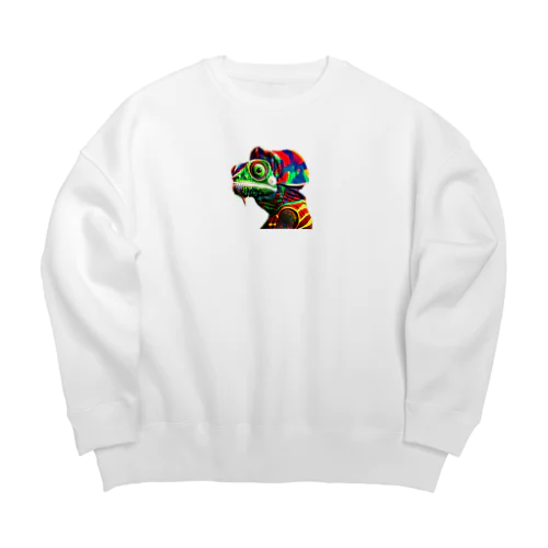 レゲェカメレオン Big Crew Neck Sweatshirt