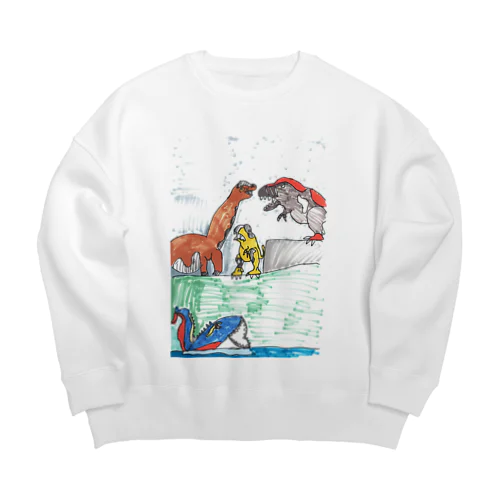 恐竜シリーズ Big Crew Neck Sweatshirt