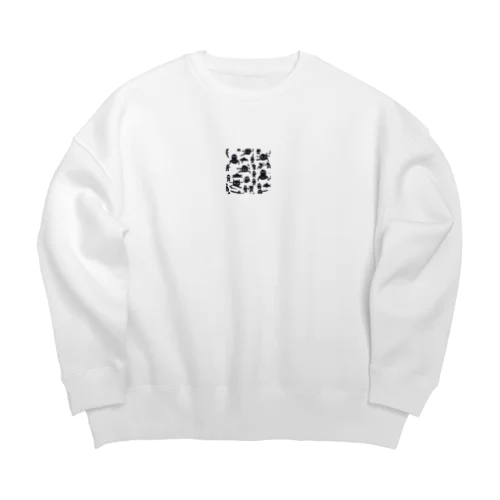 シンプルな忍者のイラストが入ったグッズ Big Crew Neck Sweatshirt