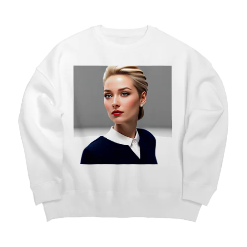 モダンビューティな彼女 Big Crew Neck Sweatshirt