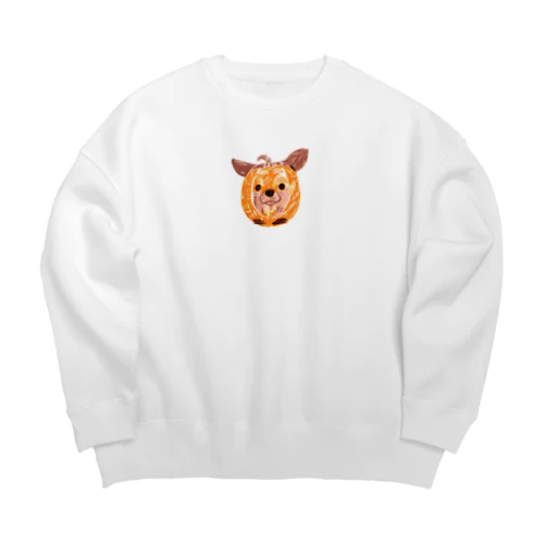 カボチャの宝探し：チワワの大冒険 Big Crew Neck Sweatshirt