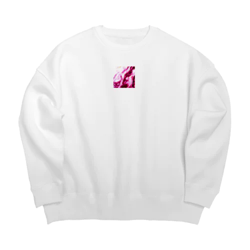 ピンクの旋律 Big Crew Neck Sweatshirt