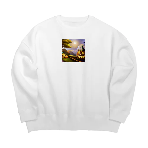 ハロウィンの日に使えるめちゃ可愛グッズ Big Crew Neck Sweatshirt