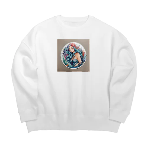 マーメイド Big Crew Neck Sweatshirt